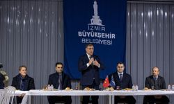 Başkan Tugay şantiyede Büyükşehir Belediyesi emekçileriyle buluştu