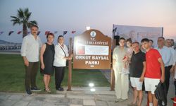 Dikili’de anlamlı park açılışı: Orkut Baysal adıyla yaşayacak