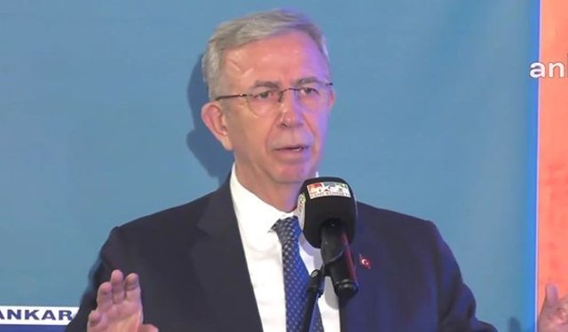 Mansur Yavaş'tan kürsüde 'R.O.K.' tepkisi!