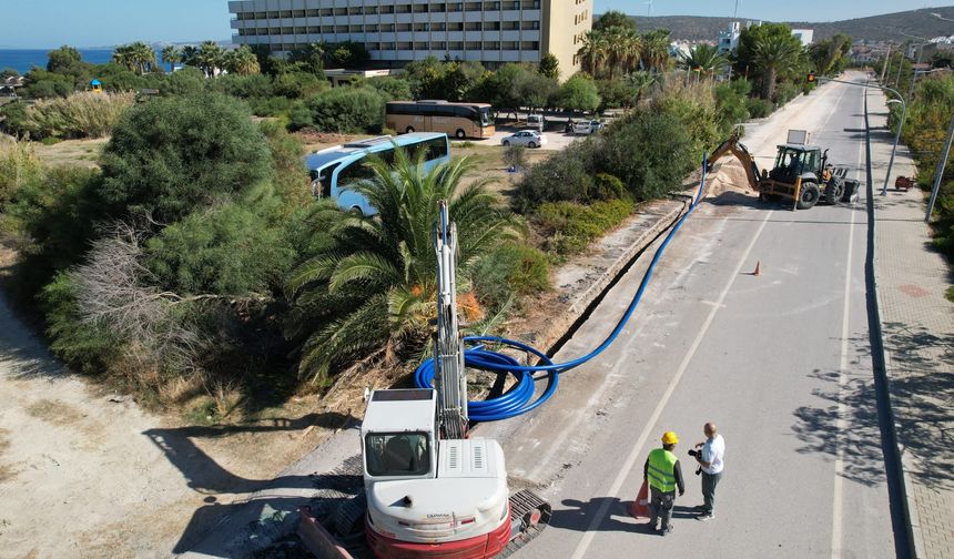 İZSU Çeşme’nin 30 yıllık su sorununu kökten çözüyor