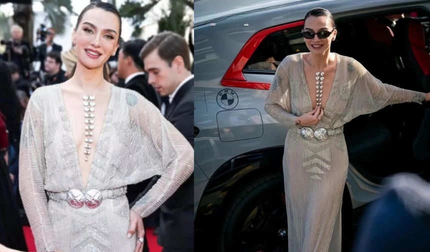 Birce Akalay Cannes kırmızı halısında göz kamaştıracak