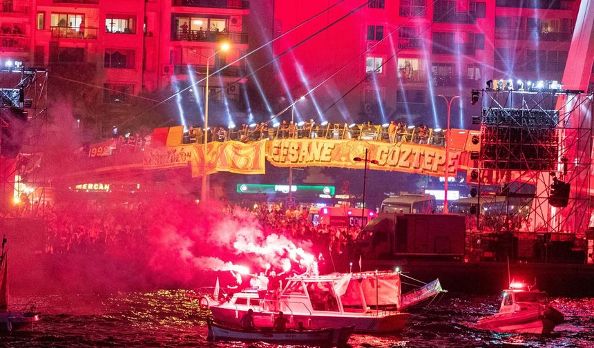 Göztepe’nin 100. yılında gökyüzü sarı-kırmızı