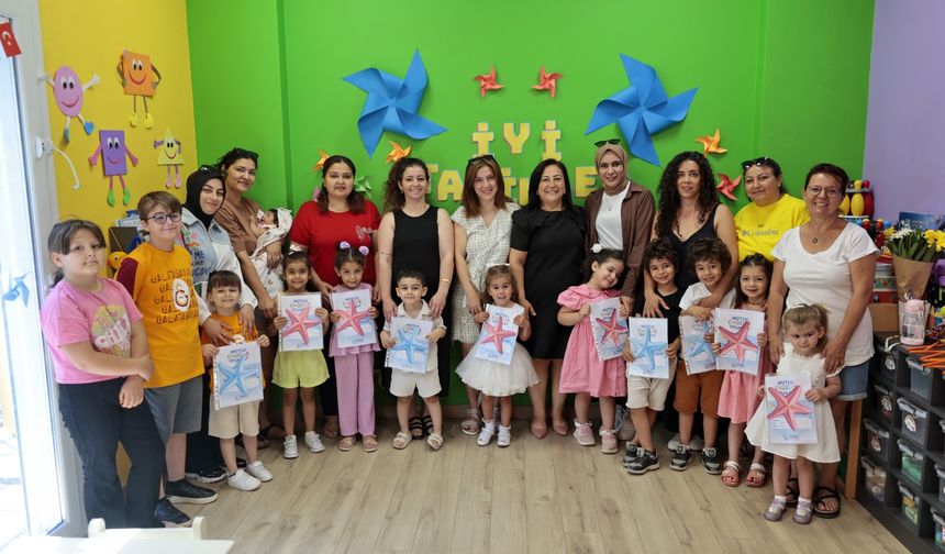 Konaklı minikler karne sevinci yaşadı